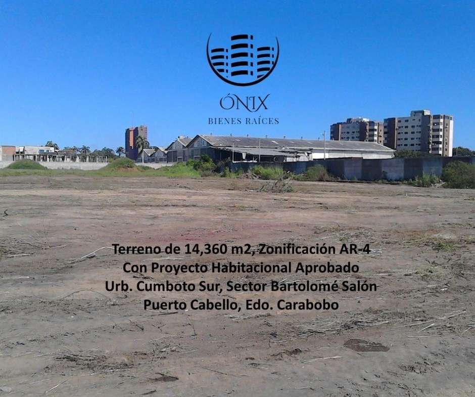 VENTA DE TERRENO 14.360 m2 EN PUERTO CABELLO