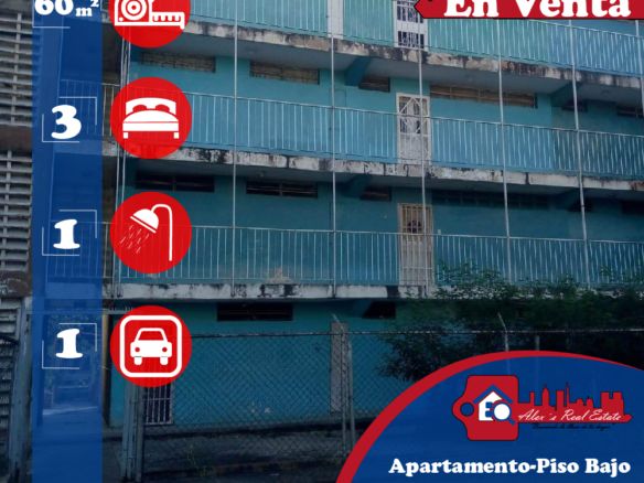 Venta Apartamento Piso 1-Sector 2, Caña de Azúcar