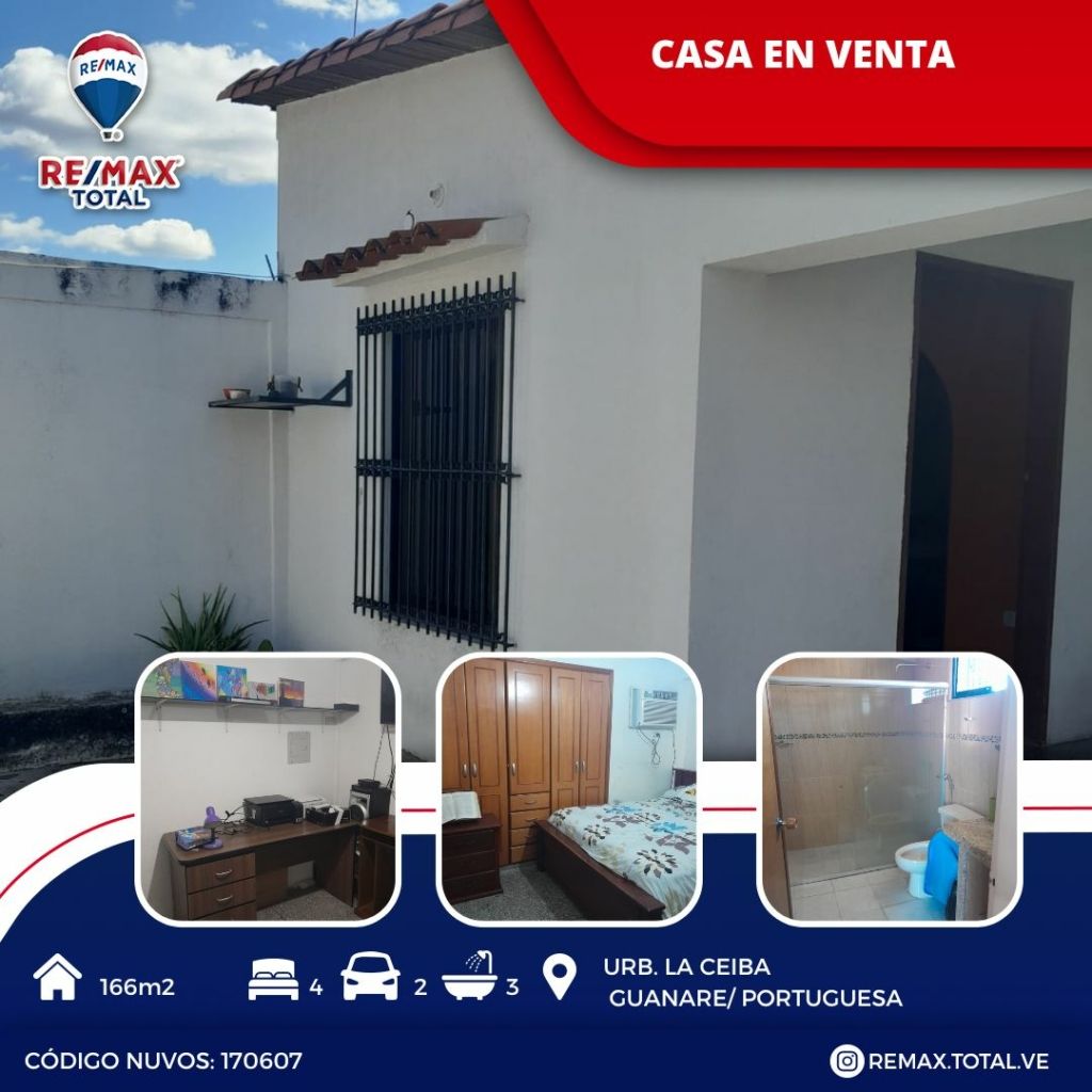 Casa En Venta, la Ceiba, Guanare/ Portuguesa