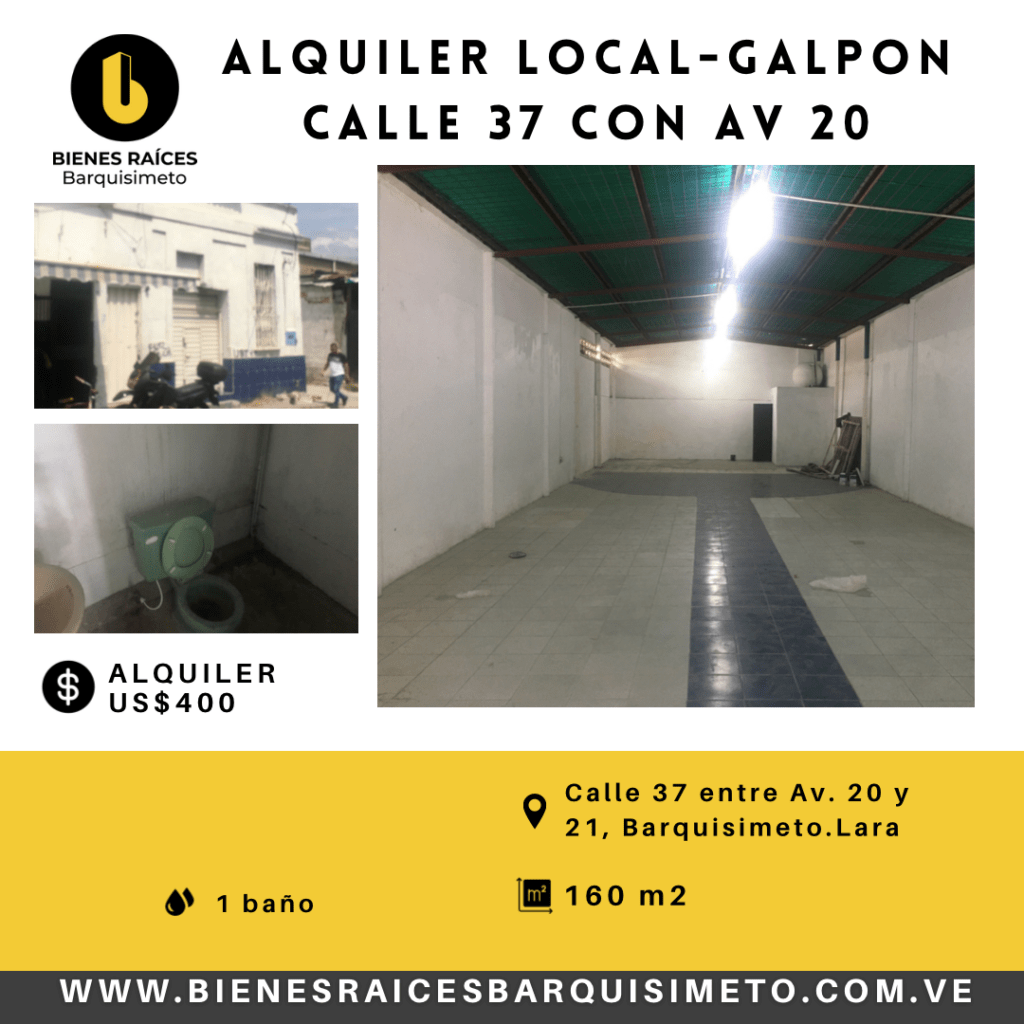 Local-Galpon 37 con Av. 20