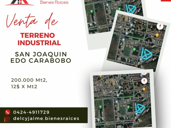 TERRENO INDUSTRIAL, SAN JOAQUIN EDO CARABOBO,VENEZ