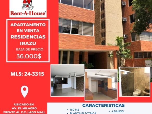 24-3315 Venta de Apartamento en Res Irazu..KB