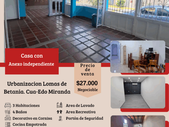 Oportunidad Única Casa con Anexo independiente